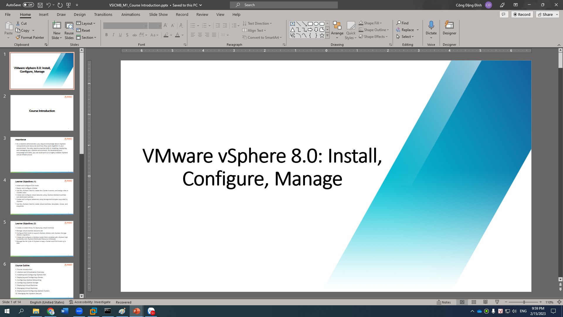 bknet khai giang khoa dao tao trien khai quan tri ha tang ao hoa vmware vsphere v8 02